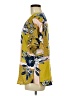 Luxology 100% Polyester Yellow Short Sleeve Blouse Size M - photo 5