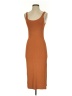 Leith Solid Brown Casual Dress Size S - photo 1