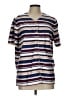 Alfred Dunner Stripes Blue Kimono Size L - photo 1