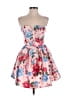 Windsor 100% Polyester Floral Pink Cocktail Dress Size 1 - 2 - photo 1