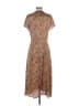 Paige 100% Polyester Paisley Brown Casual Dress Size M - photo 2