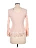Blu Pepper 100% Cotton Pink Long Sleeve Top Size M - photo 2