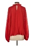 Do & Be 100% Polyester Red Long Sleeve Blouse Size S - photo 2