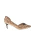 Just Fab Animal Print Gold Tan Heels Size 5 1/2 - photo 1