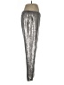 Chelsea28 100% Nylon Metallic Silver Track Pants Size L - photo 4