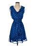 Forever 21 100% Polyester Stars Blue Casual Dress Size S - photo 1