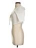 BCBGeneration Ivory Short Sleeve Blouse Size S - photo 5