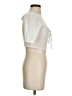 BCBGeneration Ivory Short Sleeve Blouse Size S - photo 4