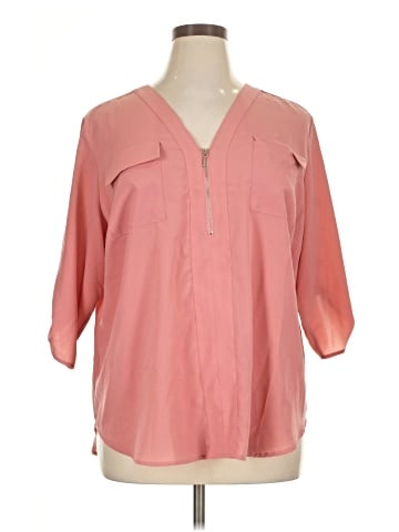 Boutique + 3/4 Sleeve Blouse (view 1)