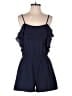 Abbeline 100% Polyester Solid Blue Romper Size S - photo 1
