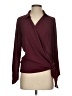 Venus 100% Polyester Burgundy Long Sleeve Blouse Size 2 - photo 1