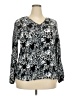 Est. 1946 100% Rayon Black Long Sleeve Blouse Size 18 - photo 1