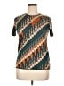 AKRIS Teal Short Sleeve Top Size 14 - photo 1