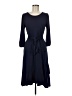 Assorted Brands Solid Blue Casual Dress Size M - photo 1