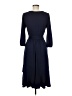Assorted Brands Solid Blue Casual Dress Size M - photo 2