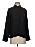 Express 100% Polyester Solid Black Long Sleeve Blouse Size S - photo 1