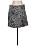 She + Sky Animal Print Gray Casual Skirt Size M - photo 1