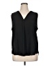 Ann Taylor 100% Polyester Black Sleeveless Blouse Size XL - photo 1