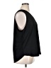 Ann Taylor 100% Polyester Black Sleeveless Blouse Size XL - photo 4