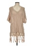 CAbi 100% Cotton Tan Poncho Size S - photo 1