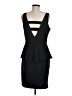 Bar III Solid Black Cocktail Dress Size M - photo 2