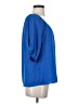 XXI 100% Polyester Blue 3/4 Sleeve Blouse Size S - photo 4