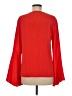 CATHERINE Catherine Malandrino 100% Polyester Red Long Sleeve Blouse Size M - photo 2