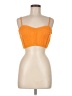 Zara Solid Orange Sleeveless Top Size M - photo 1
