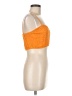 Zara Solid Orange Sleeveless Top Size M - photo 4