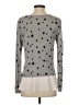 Hinge 100% Viscose Stars Silver Long Sleeve Top Size S - photo 2