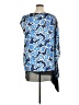 Bisou Bisou 100% Polyester Blue 3/4 Sleeve Blouse Size XL - photo 2