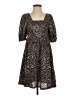 Moon River 100% Polyester Animal Print Brown Casual Dress Size XS - photo 1