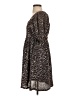 Moon River 100% Polyester Animal Print Brown Casual Dress Size XS - photo 5