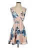 Lulus 100% Polyester Floral Tan Cocktail Dress Size XS - photo 1