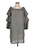 Max Studio Checkered-gingham Black Casual Dress Size L - photo 1