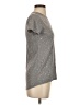 Zoe+Liv Metallic Silver Gray Short Sleeve T-Shirt Size S - photo 4