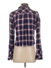 Rails 100% Rayon Plaid Purple Long Sleeve Button-Down Shirt Size S - photo 2