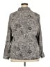 NY Collection Paisley Gray Long Sleeve Blouse Size 2X - photo 2