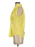 Ann Taylor 100% Polyester Yellow Sleeveless Blouse Size 2 - photo 5