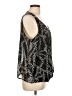 Jennifer Lopez 100% Polyester Black Sleeveless Blouse Size L (estimated) - photo 4