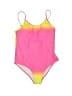 Unbranded Color Block Pink One Piece Swimsuit Size 160 cm / US 14 - photo 1