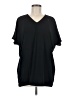 Uniqlo 100% Polyester Black Short Sleeve Blouse Size M - photo 1