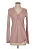 Theory Pink Long Sleeve Henley Size S - photo 1