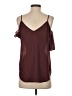 Ella Moss 100% Polyester Burgundy Sleeveless Blouse Size XS - photo 2