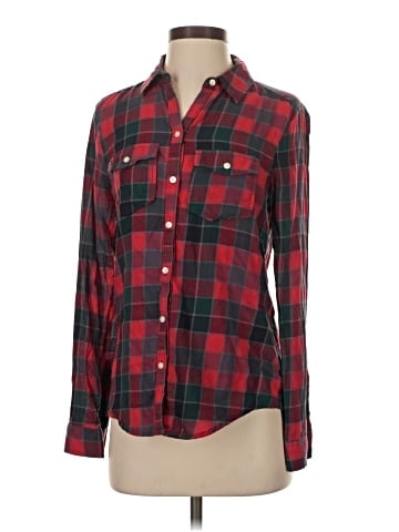 Rubbish Long Sleeve Button-Down Shirt (view 1)