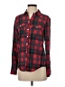 Rubbish 100% Cotton Plaid Red Long Sleeve Button-Down Shirt Size S - photo 1