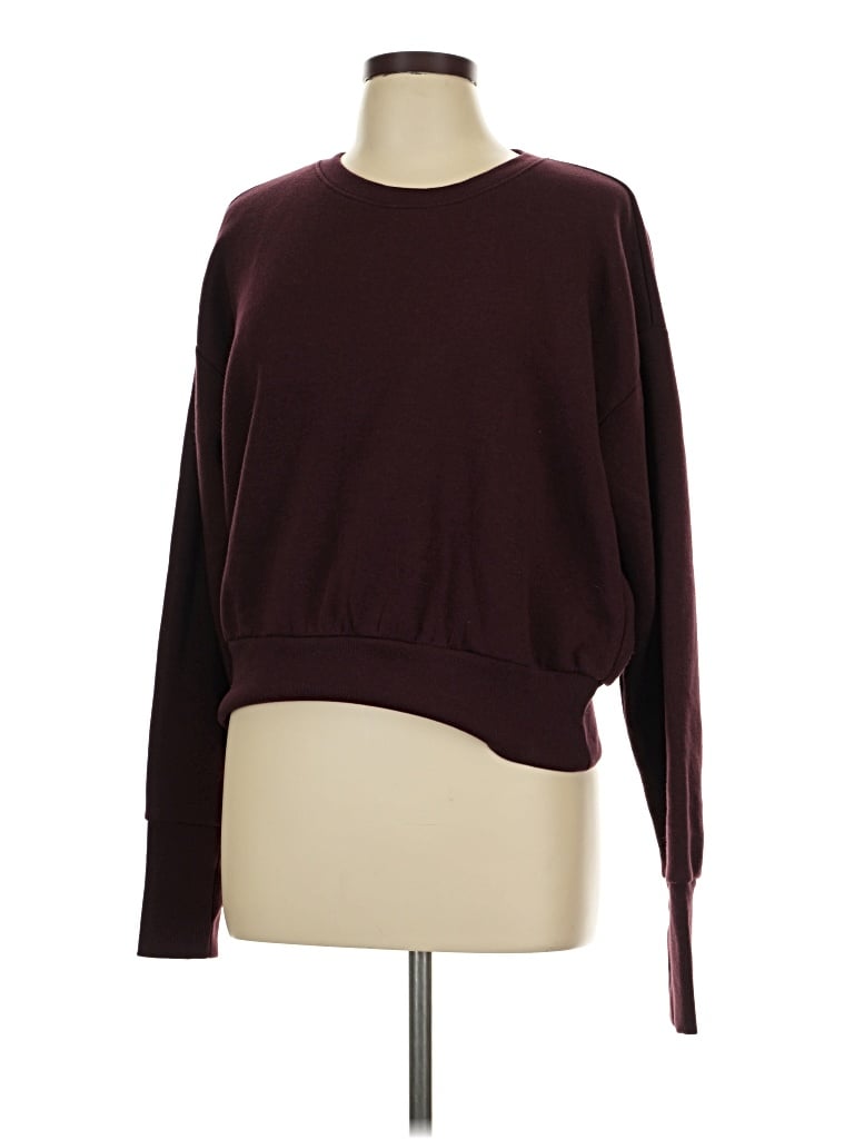 Pre-owned Xersion Pullover Sweater In Burgundy