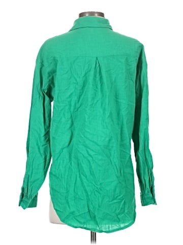 Missguided Long Sleeve Button-Down Shirt (view 2)