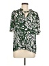 Sugarlips Paisley Green Short Sleeve Blouse Size M - photo 1