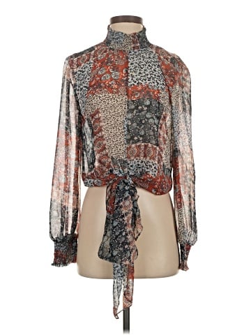 Olivaceous Long Sleeve Blouse (view 1)